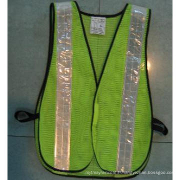 Gilet de protection en polyester avec ruban réfléchissant